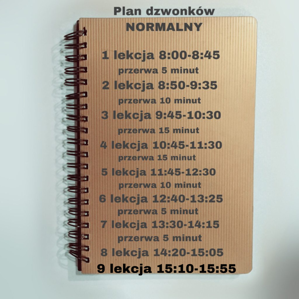 Plan lekcji – I Liceum Ogólnokształcące